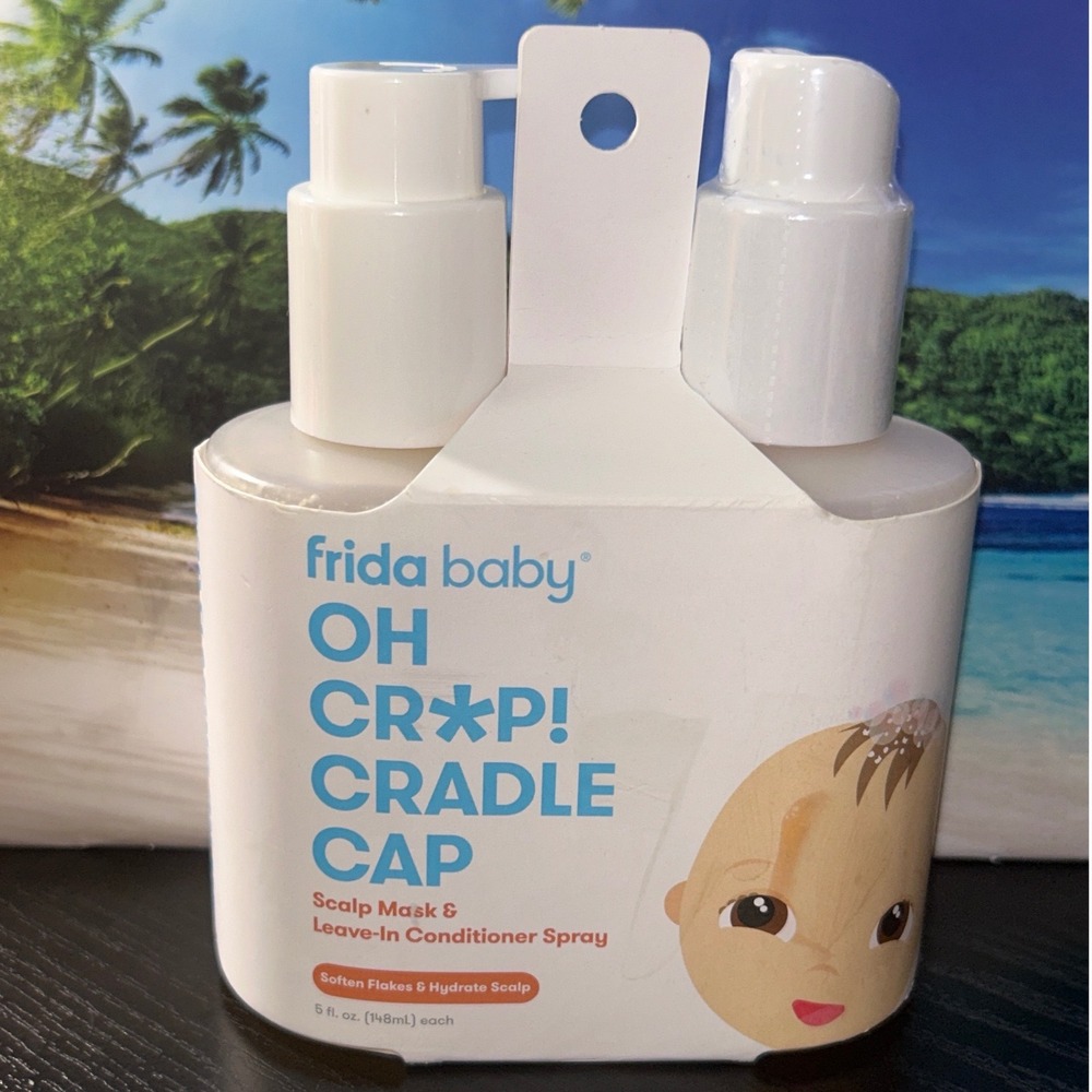Frida Baby Oh Crap Cradle Cap Scalp Mask and Leave In Conditioner Spray New